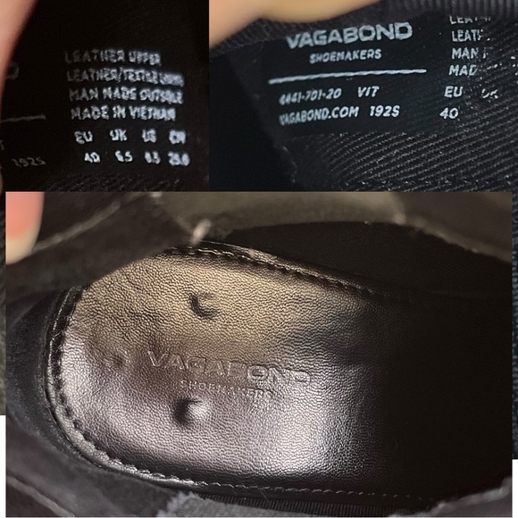 Vagabond Shoemaker Kenova Black Leather Chelsea Chunky Sole Ankle Boot Sz EU 40 - Picture 7 of 16